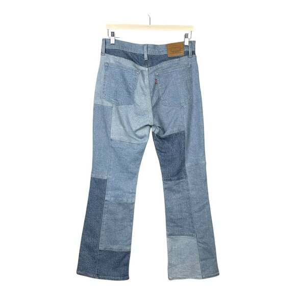 Levi's Wedgie Bootcut Premium Denim Patchwork Jeans - Picture 2 of 16